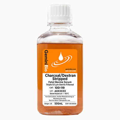 CD Stripped FBS, Charcoal-Dextran Stripped, FBS, Fetal Bovine Serum
